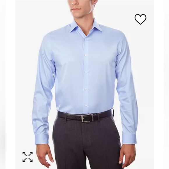 MICHAEL KORSRegular Fit Airsoft Stretch Non-Iron Performance‎ Solid Dress Shirt - Picture 3 of 11